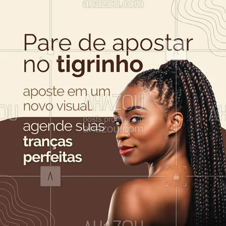 posts, legendas e frases de cabelo para whatsapp, instagram e facebook: Sorte mesmo é se sentir maravilhosa todos os dias ✨.  

Aposte nas traças para uma mudança incrível no visual. Entre em contato e agende seu horário. 

#AhazouBeauty #cabelo #cabeleireiro #hair #tranças #salaodebeleza #tendência #trancista