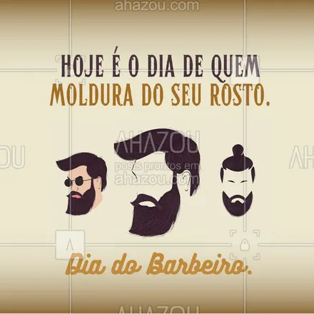 posts, legendas e frases de barbearia para whatsapp, instagram e facebook: Nossa homenagem a quem faz seu trabalho com dedicação e amor para deixar seus clientes na melhor versão. Feliz Dia do Barbeiro. #barbearia #barba #barbeiro #barbeiromoderno #barber #barberLife #barberShop #barbershop #AhazouBeauty #frase #frases #motivacional #postdefrase #quote #diadobarbeiro