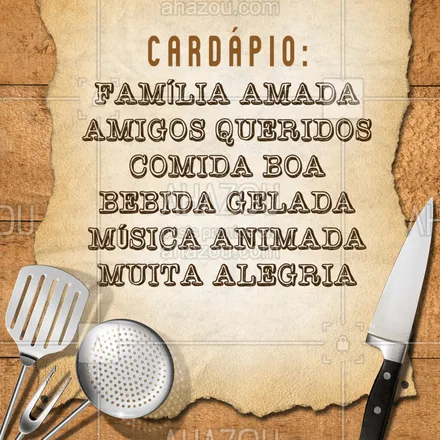 posts, legendas e frases de assuntos variados de gastronomia para whatsapp, instagram e facebook: Pra hoje! ❤️ #cardapio #ahazoutaste #gastronomia 