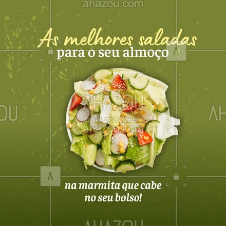 posts, legendas e frases de marmitas para whatsapp, instagram e facebook: Escolha sua opção favorita e faça o seu pedido! 🥗
#salada #ahazoutaste #comidacaseira  #comidadeverdade  #marmitando  #marmitas  #marmitex 