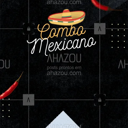 posts, legendas e frases de cozinha mexicana para whatsapp, instagram e facebook: Aqui você leva nosso combo por um valor promocional.
Aproveite e curta nossos deliciosos pratos típicos mexicanos.
#ahazoutaste #cozinhamexicana  #vivamexico  #texmex  #comidamexicana #tacos