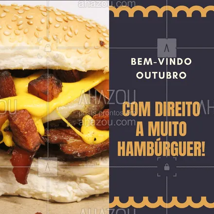 posts, legendas e frases de hamburguer para whatsapp, instagram e facebook: Que nesse novo mês a felicidade seja completa: alegria e muito hambúrguer ??
#ahazoutaste #hamburguer #food #burger #hamburgueria #ahazoutaste 