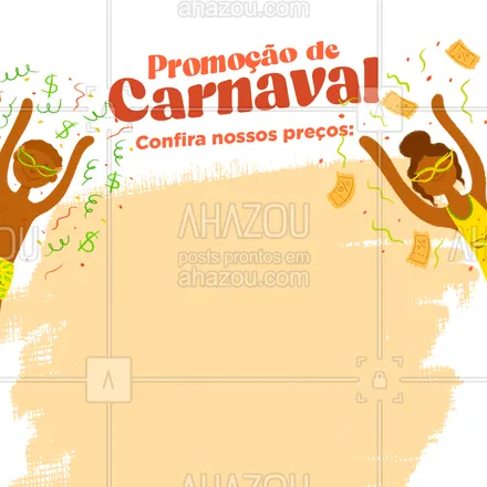 posts, legendas e frases de posts para todos para whatsapp, instagram e facebook: O carnaval chegou e o nosso gerente enlouqueceu! Aproveite nossas ofertas para a data e corre já pra cá. #ahazou #carnaval #promoçãodecarnaval #promodecarnaval  #promoção 