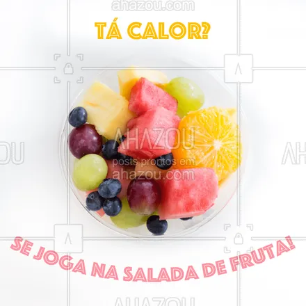 posts, legendas e frases de saudável & vegetariano para whatsapp, instagram e facebook: Quem aí também ama? ? #saladadefruta #ahazou #fruta #frutaria #feira