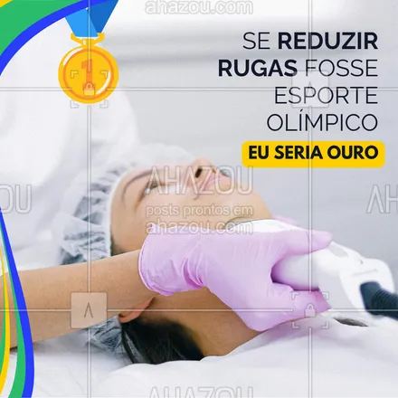 posts, legendas e frases de estética facial para whatsapp, instagram e facebook: Quer uma aparência mais jovem e radiante? 

Então venha fazer os melhores tratamentos contra rugas com quem é medalha de ouro 🥇no assunto.

 #beleza #bemestar #esteticafacial #saúde #botox #olímpiada2024