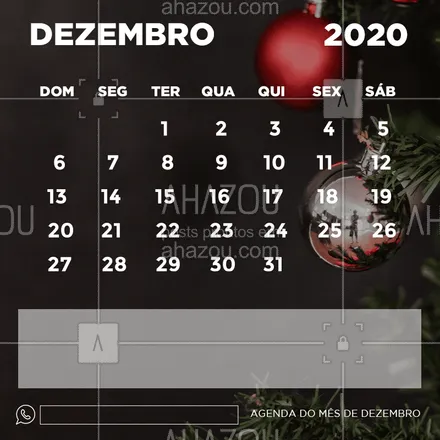posts, legendas e frases de posts para todos para whatsapp, instagram e facebook: Confira nosso calendário do mês de Dezembro! ?
#calendario #ahazou #Dezembro #2020