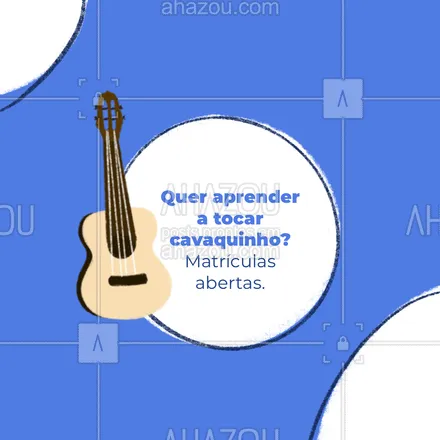 posts, legendas e frases de música & instrumentos para whatsapp, instagram e facebook: Ele é pequeno no tamanho, mas tem uma grande importância na música brasileira. Faça parte dessa história fazendo a sua matrícula. 
#AhazouEdu #aulademusica #musica #professordemusica #cavaquinho #MPB
