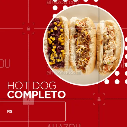 posts, legendas e frases de hot dog  para whatsapp, instagram e facebook: Venha experimentar nossos Hot Dogs completos ♥
#hotdog #ahazou #food #ahazoutaste 