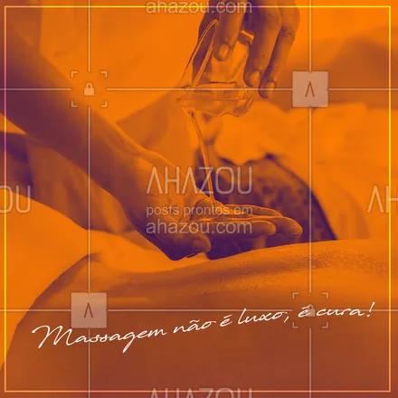 posts, legendas e frases de massoterapia para whatsapp, instagram e facebook: Massagem só te faz bem! #massagem #ahazou