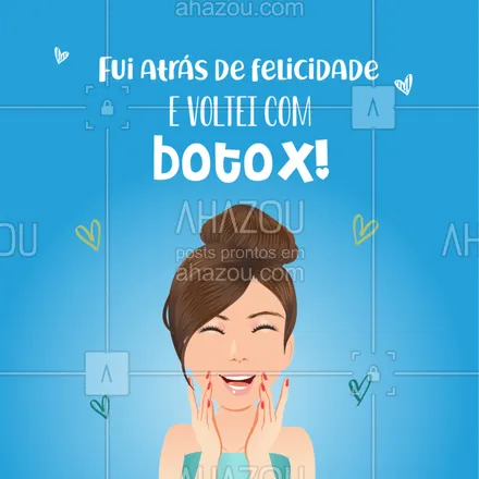 posts, legendas e frases de estética facial para whatsapp, instagram e facebook: Melhor coisa! ? #esteticafacial #botox #ahazou #felicidade
