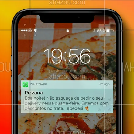 posts, legendas e frases de pizzaria para whatsapp, instagram e facebook: É delivery que você quer? Então aproveita que hoje estamos com promoção no frete.?
#pedejá #ahazoutaste #delivery #notificacao #pizza #pizzaria