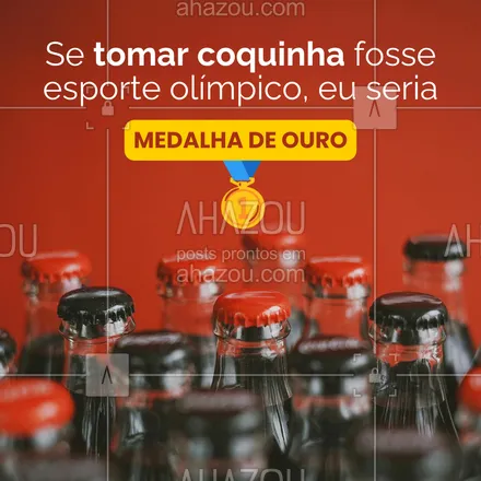 posts, legendas e frases de assuntos variados de gastronomia para whatsapp, instagram e facebook: Quem também é medalha de ouro quando o assunto é não resistir a uma coquinha bem gelada digita EU nos comentários 🥇🤣.

#ahazoutaste #culinaria  #foodie  #gastronomia  #gastronomy #olímpiadas2024