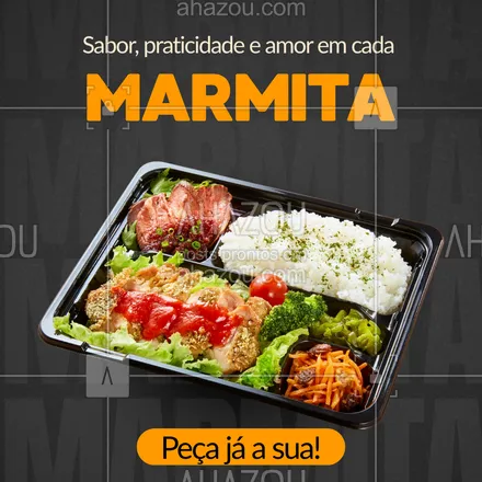 posts, legendas e frases de  para whatsapp, instagram e facebook: Aqui é comida de verdade, preparada com carinho e entregue com rapidez!
Ideal pra quem quer se alimentar bem mesmo na correria.
💬 Peça já sua marmita e aproveite!
#marmitadelivery #marmitafit #comidacaseira #delivery #almoçodelivery #jantardelivery #saudeepraticidade #sabordecasa #vemcomerbem #alimentacaosaudavel

