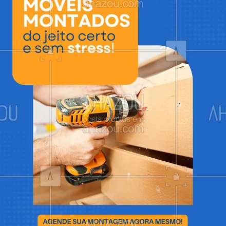 posts, legendas e frases de  para whatsapp, instagram e facebook: Nada de perder tempo tentando montar sozinho!
Com um montador profissional, seus móveis ficam prontos com segurança e perfeição. 🪑
Atendo com hora marcada e total cuidado.
#montadordemoveis #montagemprofissional #servicos #moveisplanejados #moveis #autonomo #moveisnovos #montagemcomqualidade #moveisprontos #montador