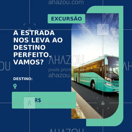 posts, legendas e frases de agências & agentes de viagem para whatsapp, instagram e facebook: 🌟 Descubra [SEU DESTINO AQUI] do jeito que você merece: com conforto e alegria!
🎒 Inclui transporte rodoviário, guia e uma experiência incrível.
📞 Reserve agora e prepare-se para criar memórias inesquecíveis!

#ViagemRodoviária #ExcursãoEmGrupo #TurismoComQualidade #VemViajar