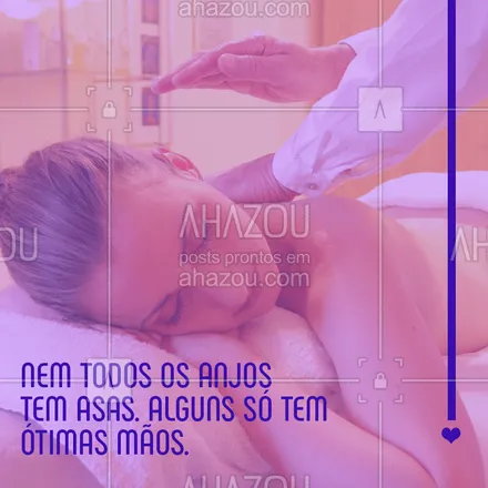 posts, legendas e frases de massoterapia, terapias complementares para whatsapp, instagram e facebook: Massagem é vida! ❤️️ #massagem #massoterapia #ahazou 