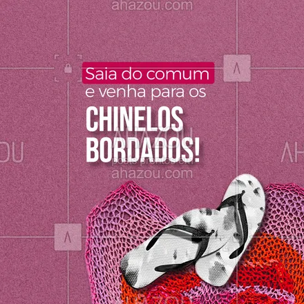 posts, legendas e frases de acessórios, costura & reparos para whatsapp, instagram e facebook: Cada chinelo mais lindo que o outro, aceitamos encomendas e também temos alguns em pronta entrega. #chinelos #costura #bordado #convite #estilo #AhazouFashion