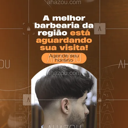 posts, legendas e frases de barbearia para whatsapp, instagram e facebook: Agende agora mesmo seu horário e venha cortar seu cabelo e fazer sua barba na melhor barbearia da região! Estamos te aguardando! #AhazouBeauty #barba #barbearia #barbeiro #barbeiromoderno #barbeirosbrasil #barber #barberLife #barberShop #barbershop #brasilbarbers #cuidadoscomabarba