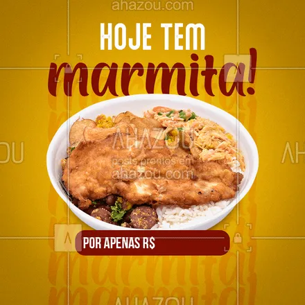 posts, legendas e frases de marmitas para whatsapp, instagram e facebook: Hoje tem marmita quentinha e deliciosa esperando pelo seu pedido! ? Fone: (__) (____-____). ❤️
#ahazoutaste  #marmitando #marmitex #marmitas #comidacaseira #comidadeverdade