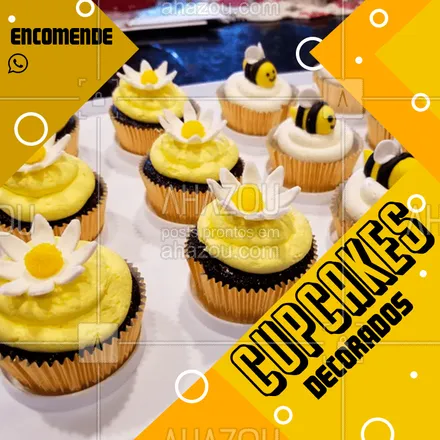 posts, legendas e frases de doces, salgados & festas para whatsapp, instagram e facebook: Fazemos cupcakes decorados para sua festa temática. 
Faça agora um orçamento: XXXXXXXX
#festa #cupcake #bolo #decorados #ahazoutaste