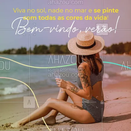 posts, legendas e frases de estúdios, tatuadores & body piercer para whatsapp, instagram e facebook: A vida é melhor quando nos a colorimos! #AhazouInk #tattooepiercing #bodypiercing #cicatrizacao #tattoofloral #tattoos #tattootradicional #tatuagem #tatuagemfeminina #tracofino #motivacional #flashday #estudiodetattoo #editaveisahz #dicadetattoo #tattoo #tattoocolorida #piercing #AhazouInk 