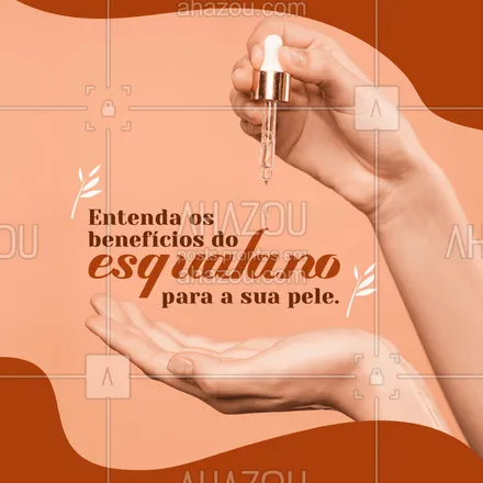 posts, legendas e frases de estética facial para whatsapp, instagram e facebook: O esqualado é um dos hidratantes mais eficientes conhecidos e traz para a sua pele hidratação, elasticidade, diminuindo a aparência de rugas e linhas de expressão, além disso, acalma dermatites e sensibilidades da pele, melhora a textura e é uma alternativa limpa e suave aos produtos agressivos.
#esqualano #AhazouBeauty #beleza  #bemestar  #esteticafacial  #limpezadepele  #skincare 