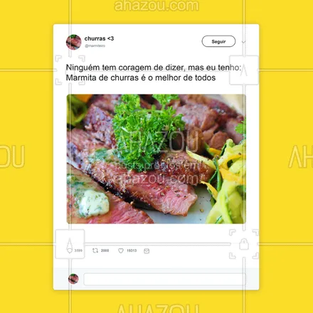 posts, legendas e frases de marmitas para whatsapp, instagram e facebook: E aí, você concorda? ?
#churras #ahazou #food #comida #marmita #refeicao