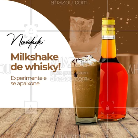 posts, legendas e frases de gelados & açaiteria para whatsapp, instagram e facebook: Você escolhe com que sabor montar o seu clássico milkshake, a única diferença é que essa mistura leva whisky, deixando tudo ainda melhor... 😋 Estamos te esperando, entre em contato ou venha nos visitar e peça o seu! #ahazoutaste #milkshake #whisky #milkshakedewhisky #whiskymikshake #whiskeymilkshake #milkshakedewhiskey  #sorveteria  #gelados #gelateria #sorvetealcoolico