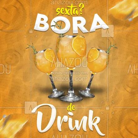 posts, legendas e frases de bares para whatsapp, instagram e facebook: Sextouuuuu com estilo! Bora de Drink! #ahazou #drinks #beer  