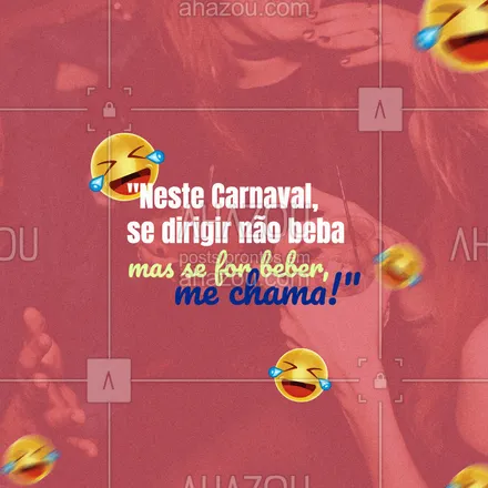 posts, legendas e frases de posts para todos para whatsapp, instagram e facebook: E é pra chamar mesmo, hein.
Neste Carnaval vamos comemorar o que há de melhor, a vida!
Viva o Carnaval.
#ahazou #frasesmotivacionais #carnaval #frases #engracada