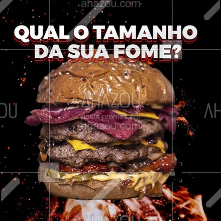 posts, legendas e frases de hamburguer para whatsapp, instagram e facebook: Sua fome ta como hoje? Certeza que temos uma opção para deixar você satisfeito.
Veja nosso cardápio
#ahazou #burger #fome #instafood #hamburger