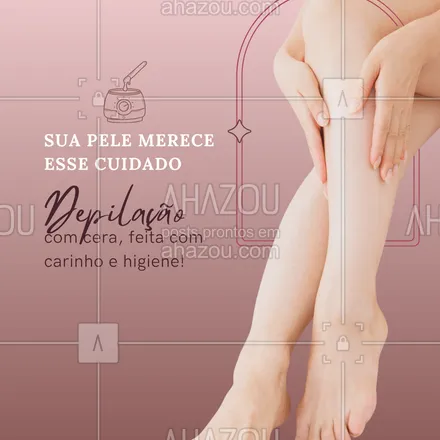 posts, legendas e frases de  para whatsapp, instagram e facebook: Nada melhor do que se sentir confiante com a própria pele 🌸
Aqui, usamos cera de alta qualidade e técnicas que garantem conforto e resultado duradouro.
📅 Agende seu horário e venha cuidar de você!
#depilacao #depilacaocomcera #pelebonita #autocuidado #beleza #estetica #peleperfeita #cuidadofeminino #autoestima #bemestar