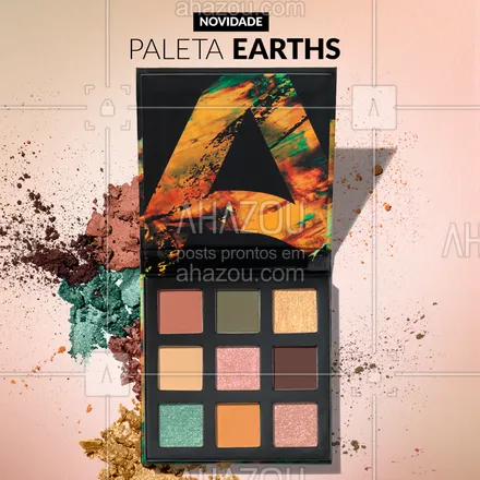 posts, legendas e frases de avon para whatsapp, instagram e facebook: A Paleta de sombras Earths da Avon traz destaque para o olhar com as cores que a gente ama no verão. São 9 tons de nudes, verdes e rosas e acabamentos glitter, matte e cintilante. Uma edição limitada com a combinação perfeita entre tons vibrantes e neutros.
Bora garantir esse hit da estação? #ahazouavon #ahazourevenda