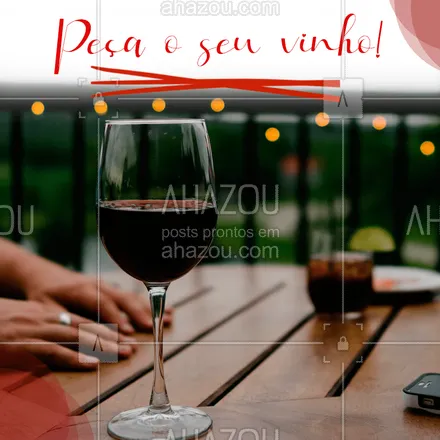 posts, legendas e frases de bares para whatsapp, instagram e facebook: Todos nós gostamos de um vinho bem gostoso não é mesmo? Nossos vinhos são de excelente qualidade e sabor, então peça já o seu pelo delivery!
#ahazoutaste #vinho #delicia #delivery #qualidade #sabor