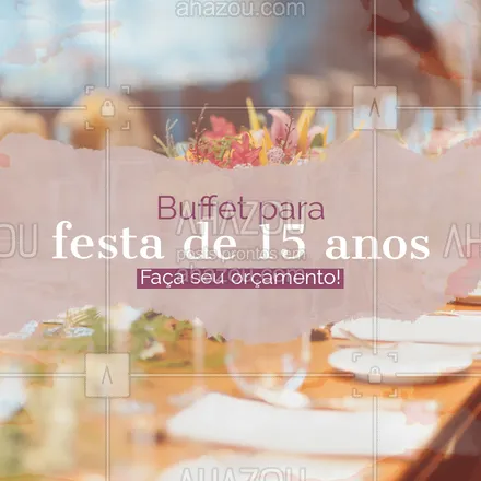 posts, legendas e frases de buffet & eventos para whatsapp, instagram e facebook: Uma data especial precisa do sabor certo. ? Entre em contato para fazer seu orçamento! #ahazoutaste #buffet #festa #debutante #festa15anos