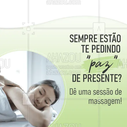 posts, legendas e frases de massoterapia para whatsapp, instagram e facebook: Definitivamente, uma massagem relaxante é o mais perto que se pode chegar a paz de espírito! #AhazouSaude  #quickmassage #massoterapia #relax #massoterapeuta #massagem