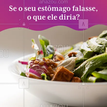posts, legendas e frases de marmitas para whatsapp, instagram e facebook: Conta pra gente! ?? #ahazoutaste #food #enquete