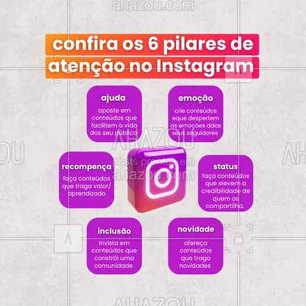 posts, legendas e frases de marketing digital para whatsapp, instagram e facebook: Está difícil criar conteúdos que engaje e conquiste sua audiência? Então se liga nesses 6 pilares para chamar a atenção do seu público.

🔹 Ajuda: facilite a vida do seu público com informações úteis.

🔹 Recompensa: adicione valor e aprendizado ao seu conteúdo.

🔹 Inclusão: construa uma comunidade sólida e engajada.

🔹 Emoção: estimule sentimentos e crie conexões emocionais.

🔹 Status: eleve o prestígio de quem compartilha seu conteúdo.

🔹 Novidade: mantenha sua audiência informada com novidades frescas.

Transforme sua comunicação e veja os resultados!

#AhazouMktDigital #marketing #marketingdigital #mktdigital #redessociais #socialmedia 