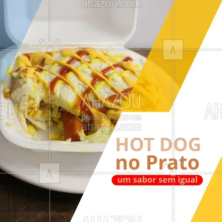 posts, legendas e frases de hot dog  para whatsapp, instagram e facebook: Só quem provou sabe que o Hot Dog no prato não é um simples cachorro quente. É um sabor único, sem comparações.  #ahazoutaste  #cachorroquente #hotdog #hotdoglovers