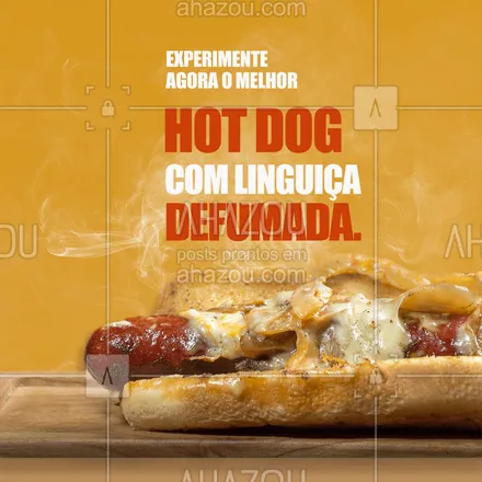 Cachorro-Quente de Linguiça Defumada (estilo Food Truck