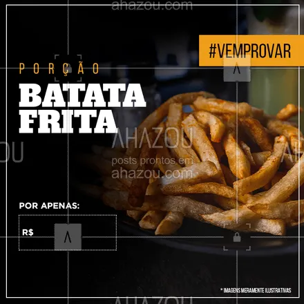 posts, legendas e frases de bares para whatsapp, instagram e facebook: Venha se deliciar com a nossa clássica porção de batata frita ?

#fries #ahazou #bar #porções #vemprobar #batatafrita