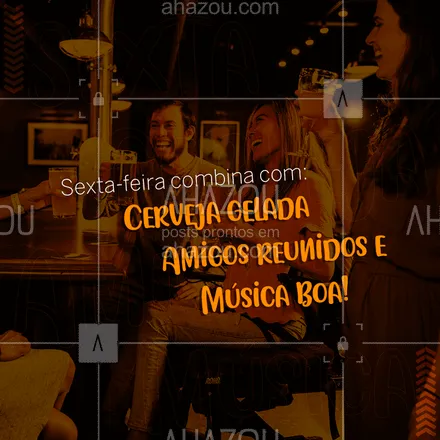 posts, legendas e frases de bares para whatsapp, instagram e facebook: Vem pra cá e termine sua semana do melhor jeito! 

#cerveja #amigosreunidos #música #sexta #ahazou #gastronomia