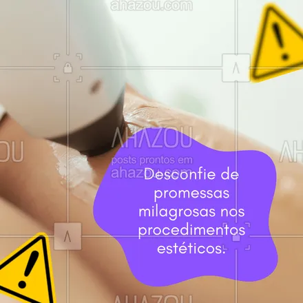 posts, legendas e frases de estética corporal para whatsapp, instagram e facebook: 💡 Resultados instantâneos ou preços muito abaixo do mercado podem indicar falta de qualificação ou uso de materiais inadequados. Isso pode levar a infecções, alergias e até deformidades.
✔️ Certifique-se de escolher profissionais capacitados, com boas avaliações e um espaço que respeite as normas sanitárias.
🌟 A verdadeira beleza começa com responsabilidade.
#BelezaSegura #EstéticaComCuidados #ResponsabilidadeSempre
