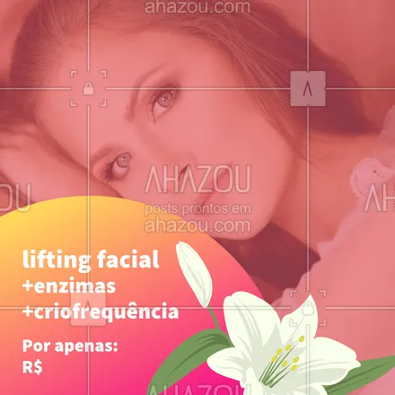 posts, legendas e frases de estética facial para whatsapp, instagram e facebook: Aproveite a promoção especial para ficar ainda mais linda! ? #enzimas #ahazou #criofrequencia #esteticafacial