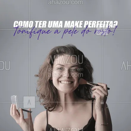 posts, legendas e frases de maquiagem, influenciador de moda & beleza para whatsapp, instagram e facebook: Os tônicos tem como função evitar a obstrução dos poros e deixá-los menos aparentes, além de remover resquícios de sabonete e facilitar a absorção do hidratante. Você pode encontrar produtos com ação calmante, controladora de oleosidade e até mesmo cicatrizante. Só se atente para escolher uma opção sem álcool para naõ ressecar sua pele!
#dicasdemake #makeoftheday #makeup #maquiadora #maquiagem #muabrazil #mua #AhazouBeauty #AhazouInfluencer