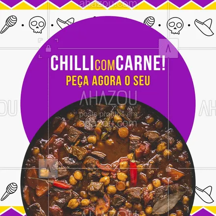 posts, legendas e frases de cozinha mexicana para whatsapp, instagram e facebook: O melhor chilli está aqui! Faça o seu pedido #ahazoutaste #comidamexicana  #cozinhamexicana  #vivamexico  #nachos  #texmex 