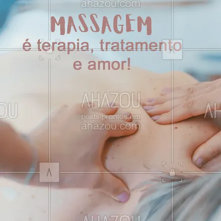 posts, legendas e frases de massoterapia para whatsapp, instagram e facebook: Concordam?? Massagem é vida ! #massagem #ahazou 