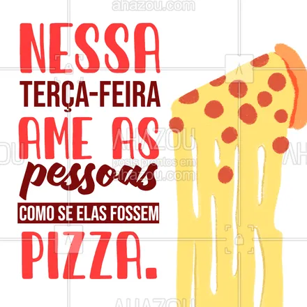 posts, legendas e frases de pizzaria para whatsapp, instagram e facebook: Se estiver muito difícil, feche os olhos e imagine que você está diante de uma pizza, ao invés de uma pessoa. Só tome cuidado para não morder ninguém! 😛😂🍕
#ahazoutaste #pizza  #pizzalife  #pizzalovers  #pizzaria 