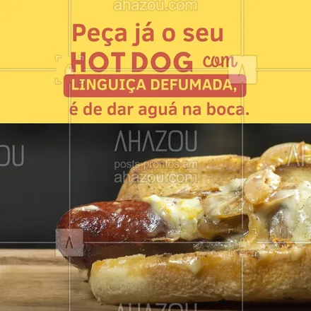 posts, legendas e frases de hot dog  para whatsapp, instagram e facebook: Está procurando um hot dog? Encontrou a opção perfeita, hot dog com linguiça defumada é um delicia, você vai adorar, também é uma otina opção para sua família, e para fazer aquela refeição entre amigos. Peça já o seu no número: (__-_________). #ahazoutaste #hotdoglovers  #hotdoggourmet  #hotdog  #food  #cachorroquente 