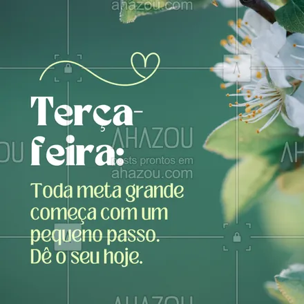 posts, legendas e frases de  para whatsapp, instagram e facebook: Essa terça é uma nova chance de seguir rumo aos seus sonhos. Um passo por vez, você chega lá! 🚶‍♂️🚶‍♀️

#frasesdeterca #motivacaosemanal #atitude #objetivos #pequenospassos #focoemresultados #persistencia